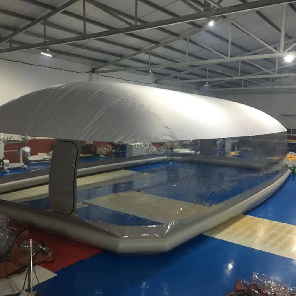inflatable pool cover.