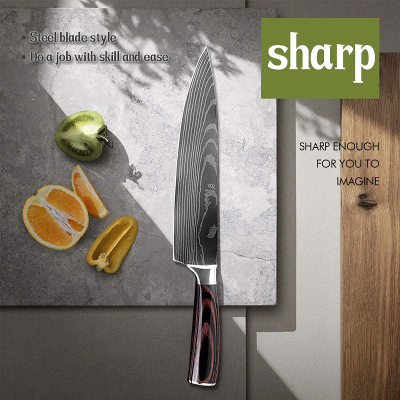 Chef Knife Stainless Steel.