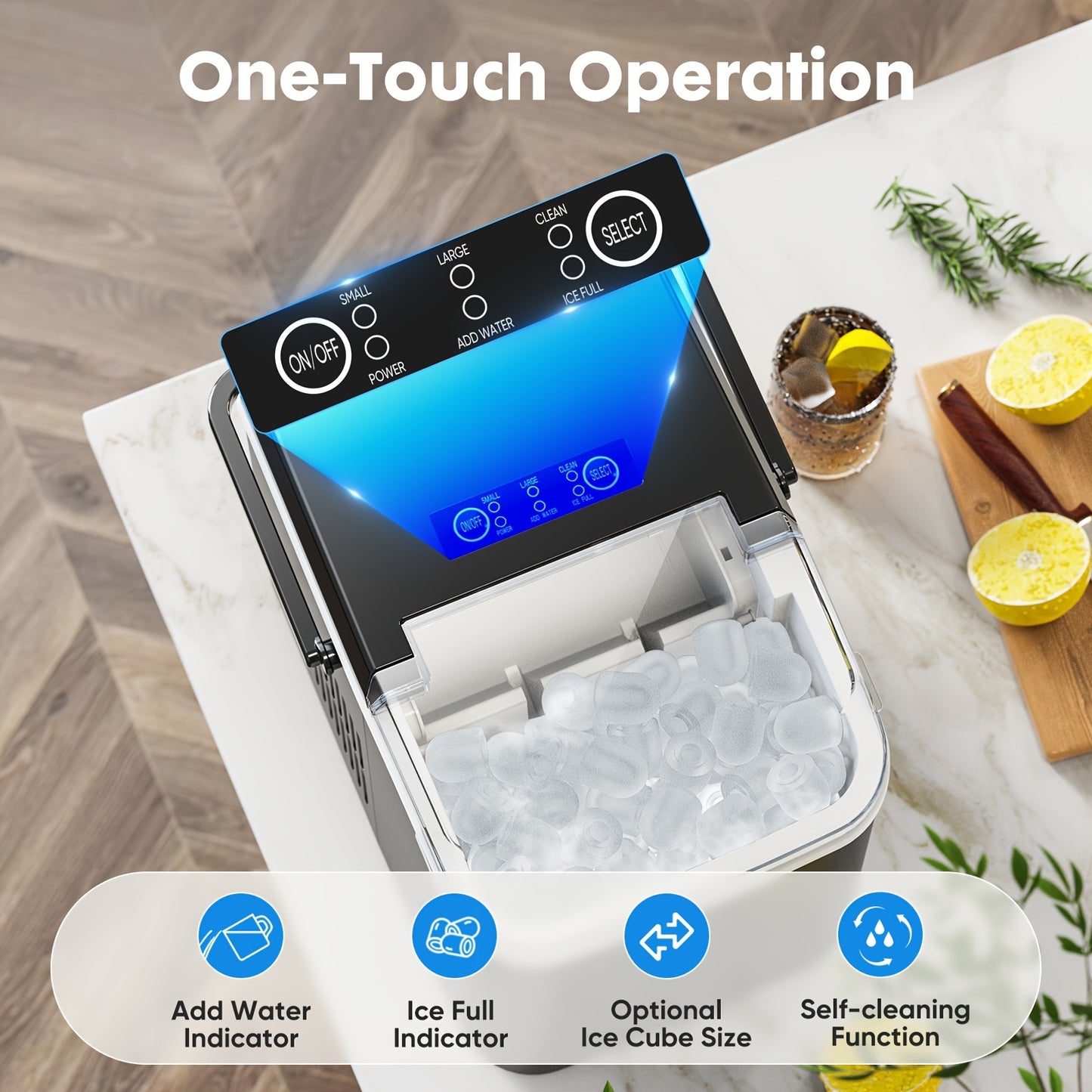 Portable Countertop Ice Maker Machine.